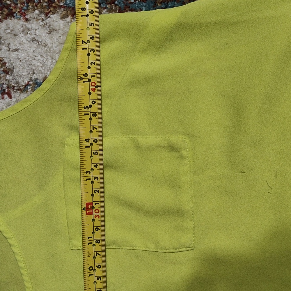 Forever 21 Yellow High Low Sleeveless Shirt - Picture 4 of 8